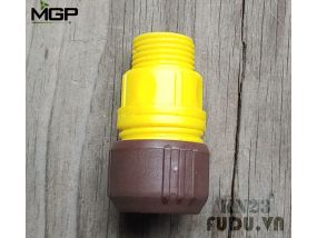 KHỚP NỐI NHANH RĂNG NGOÀI 34 VÀ ỐNG MỀM 25 KN23 